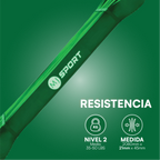 Liga de resistencia MJ Sport verde nivel 2 — imagen 2