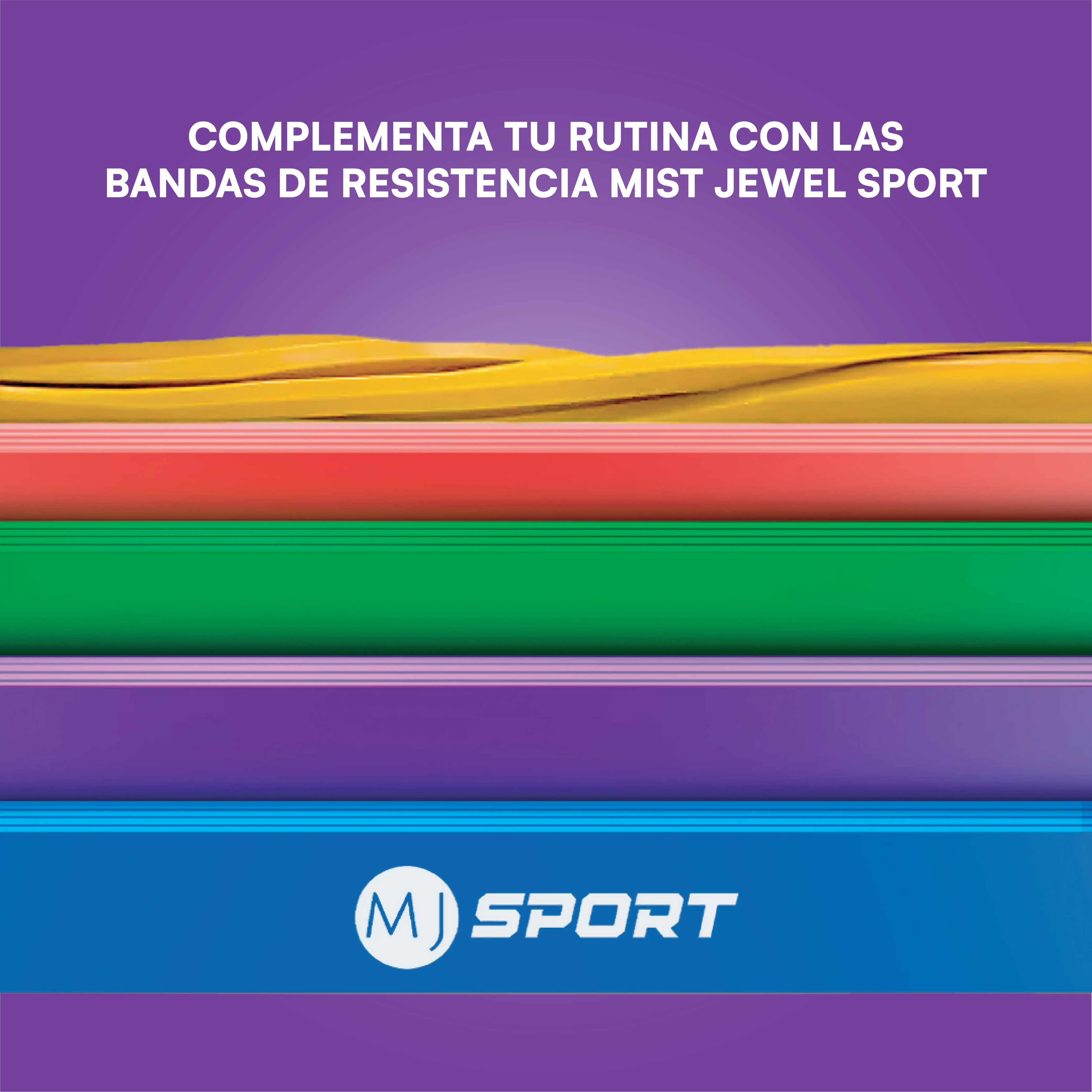 Liga de resistencia MJ Sport morada nivel 3 — imagen 6