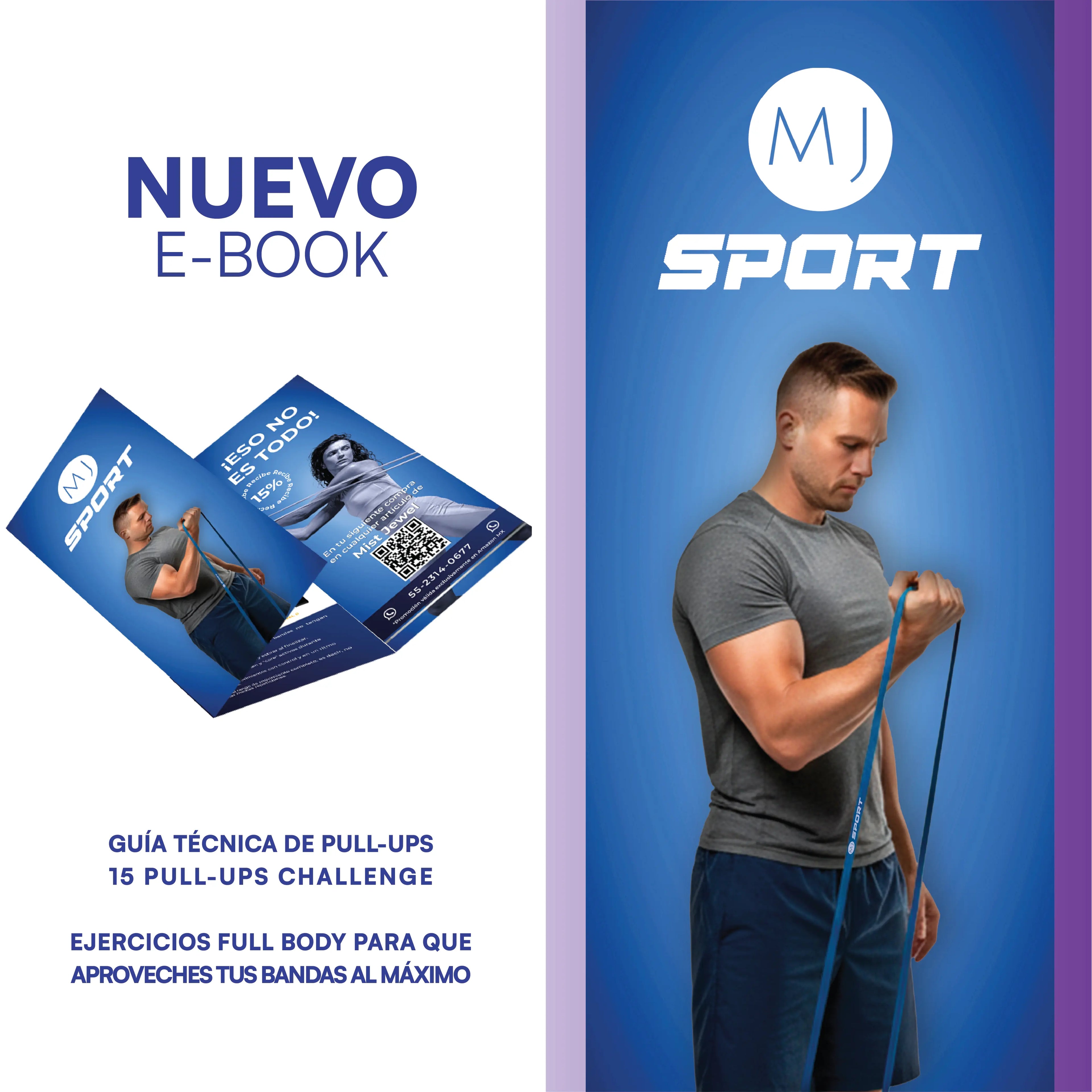 Liga de resistencia MJ Sport morada nivel 3 — imagen 8