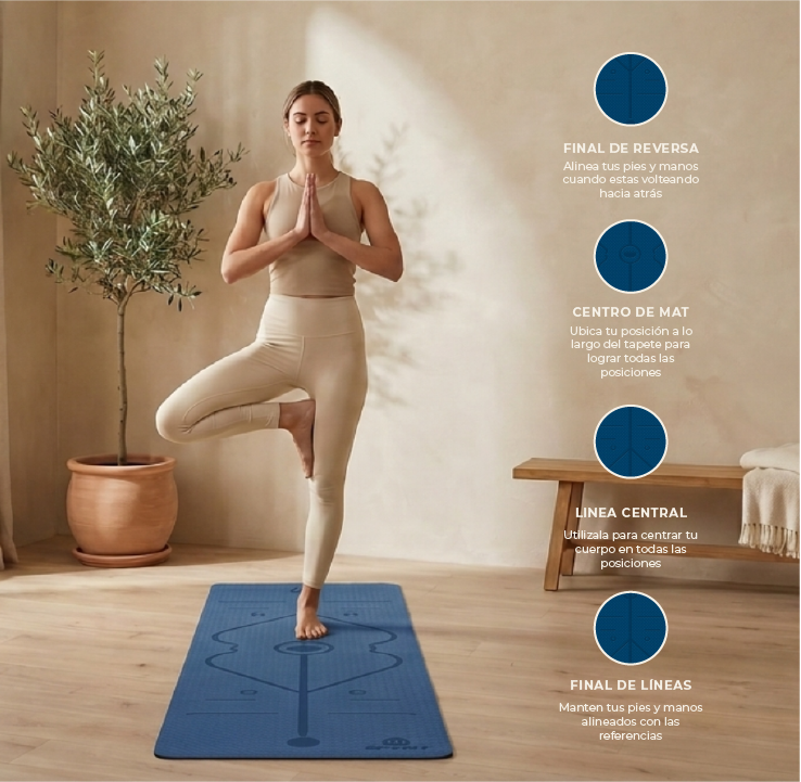 Tapete Azul Premium Yoga &amp; Entrenamiento