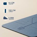 Tapete Azul Premium Yoga &amp; Entrenamiento