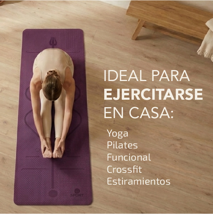 Tapete Morado Premium Yoga &amp; Entrenamiento
