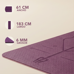 Tapete Morado Premium Yoga &amp; Entrenamiento