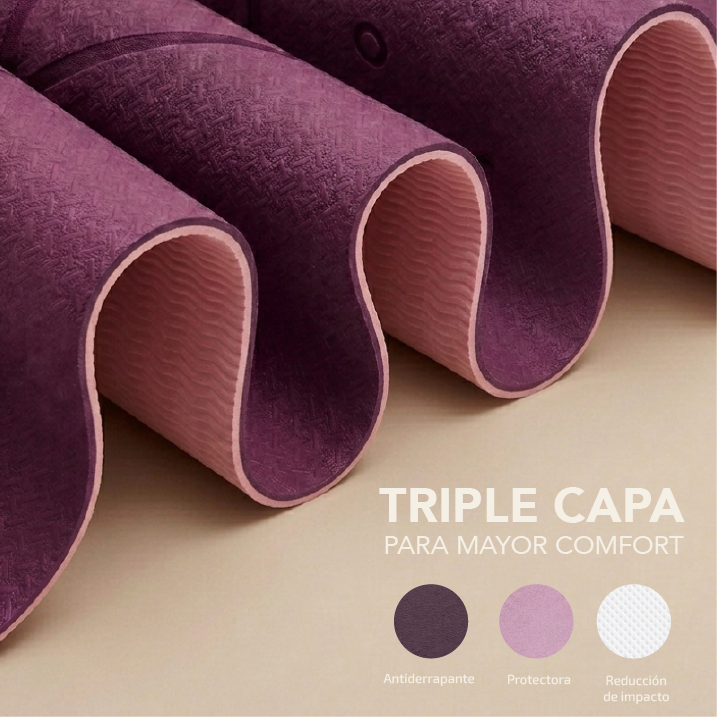 Tapete Morado Premium Yoga &amp; Entrenamiento