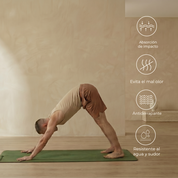 Tapete Verde Premium Yoga &amp; Entrenamiento