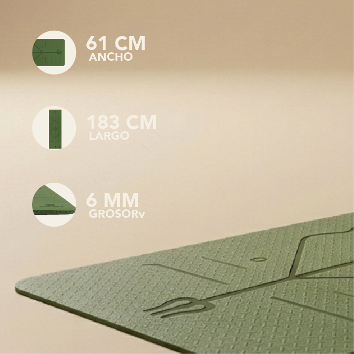 Tapete Verde Premium Yoga &amp; Entrenamiento