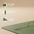 Tapete Verde Premium Yoga &amp; Entrenamiento